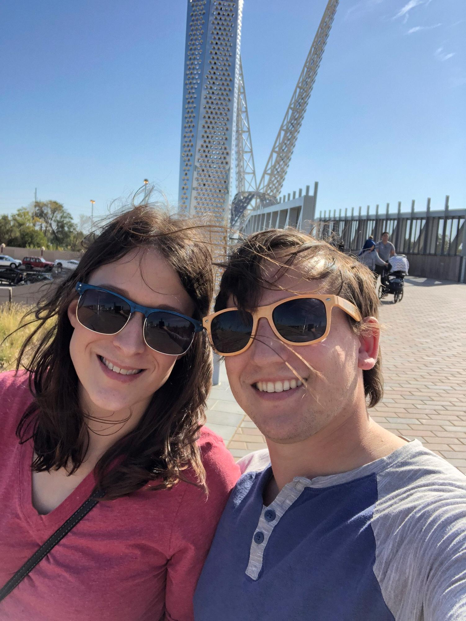 Windy day out at Scissortail Park!