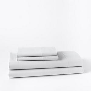 Organic Washed Cotton Sheet Set, King, Stone White