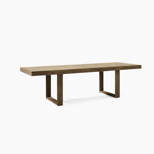 Portside Outdoor 74"-106" Expandable Dining Table, Driftwood