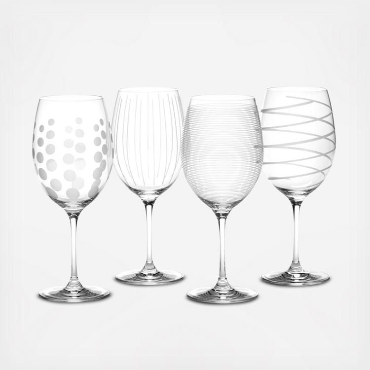 Mikasa Set of 4 Red Wine Glasses - Cheers Collection 