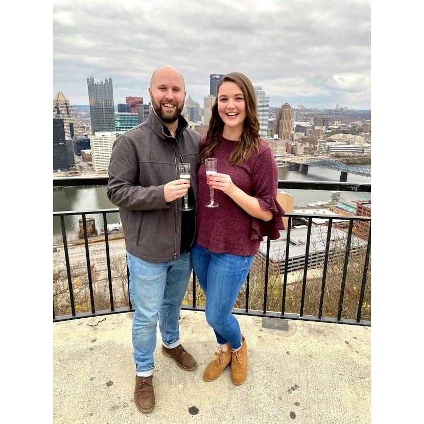 Cheers to being engaged!