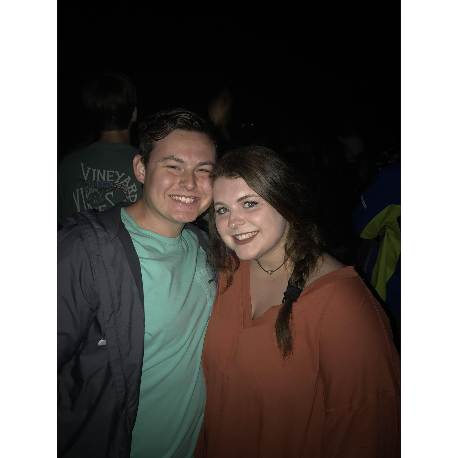 Us at a Post Malone concert that we went to for Chris's birthday