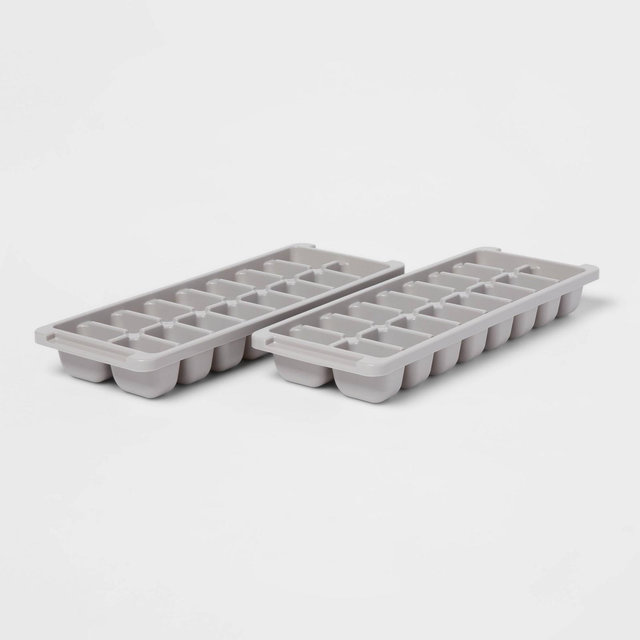 Plastic 2pk Ice Tray Gray - Room Essentials™