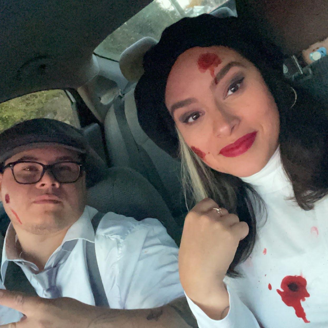 Our best Halloween Costumes, Bonnie and Clyde!