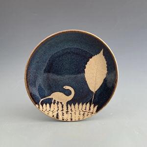 Small Plate Brontosaurus and Elderberry | Kaleidoscope Pottery