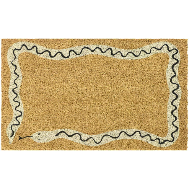Balta Rugs 1'5"x2'5" Snake Border Natural Papilio Coir Doormat