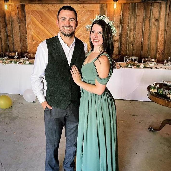 Right after this picture I caught my best friend's bouquet and knew I was "next."