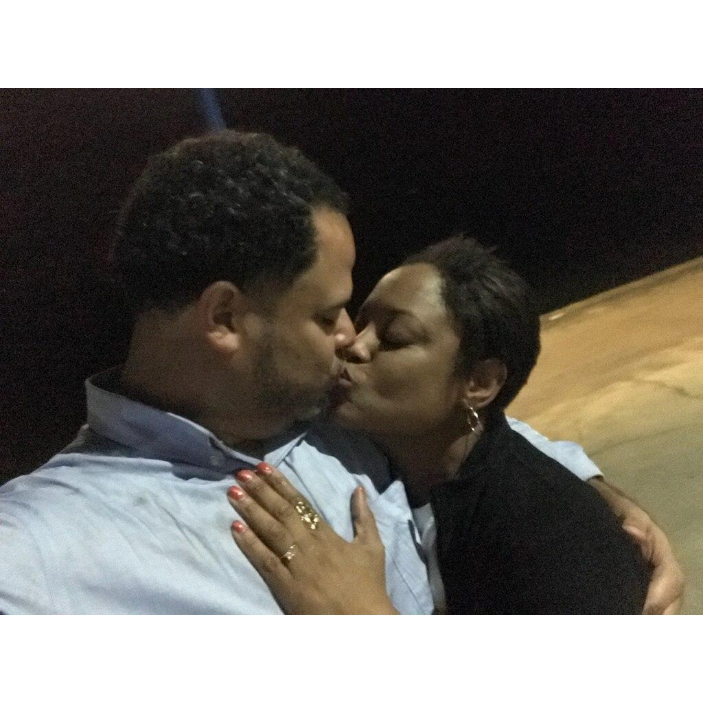 The day Grant proposed...at the Lakefront. Kiana was completely surprised!