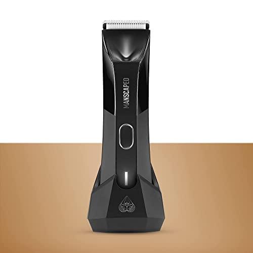 MANSCAPED™ Electric Groin Hair Trimmer, The Lawn Mower™ 4.0, Replaceable SkinSafe™ Ceramic Blade Heads, Waterproof Wet / Dry Clippers, Rechargeable, Wireless Charging, Ultimate Male Hygiene Razor