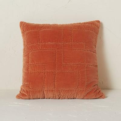 Quilted Cotton Velvet Throw Pillow - Opalhouse™ designed with Jungalow™
