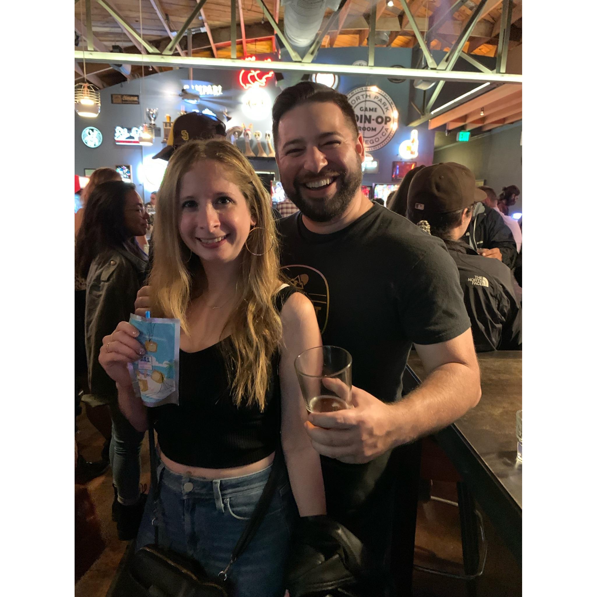 Enjoying a night out on the town in San Diego, September 2021