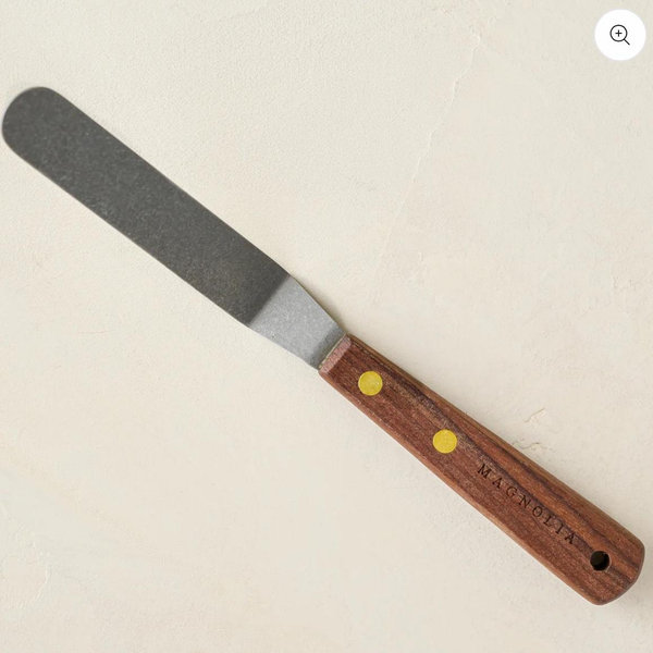 Gristmill Collection Walnut Icing Spatula with Vintage Finish