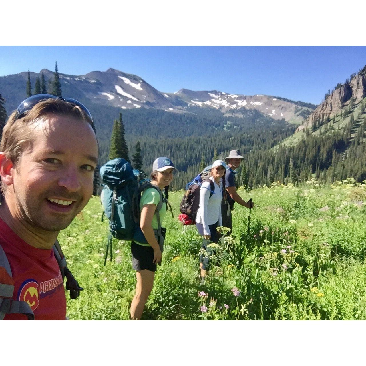 Backpacking in Grand Tetons National Park with Carl and Kristen Bellinger (July 2017)