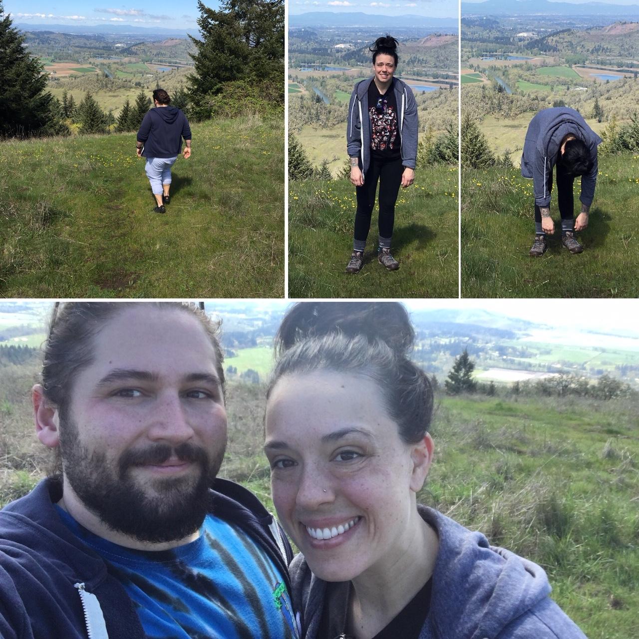 This is from our hike up Mount Pisgah.