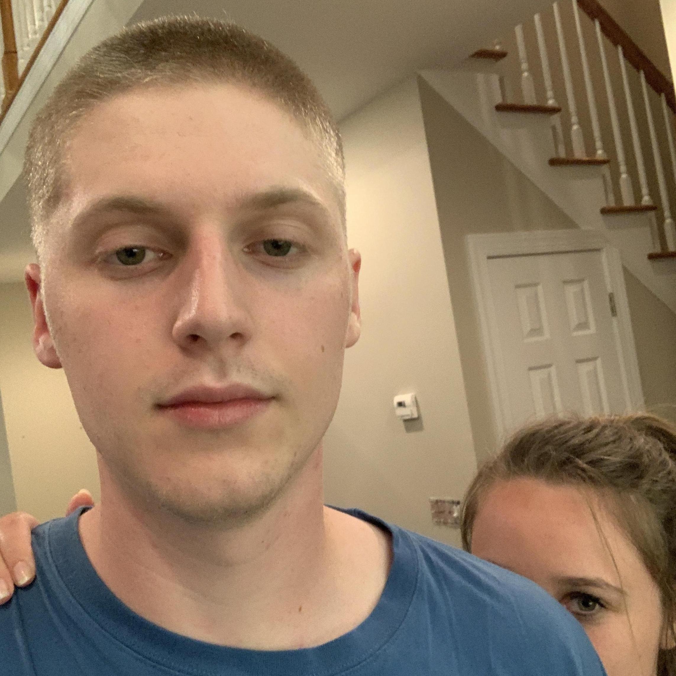 Kasey gave Will a buzzcut on his 21st birthday