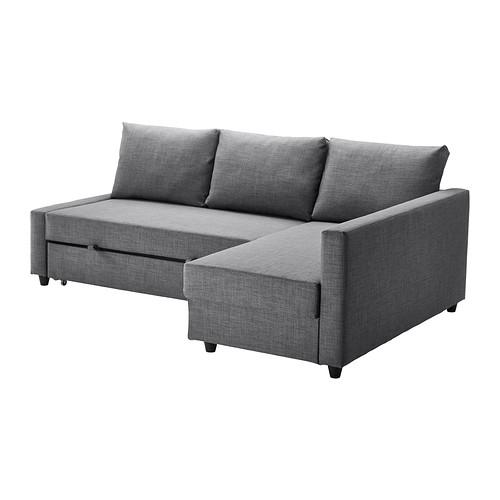 FRIHETEN Sleeper sectional,3 seat w/storage, Skiftebo dark gray