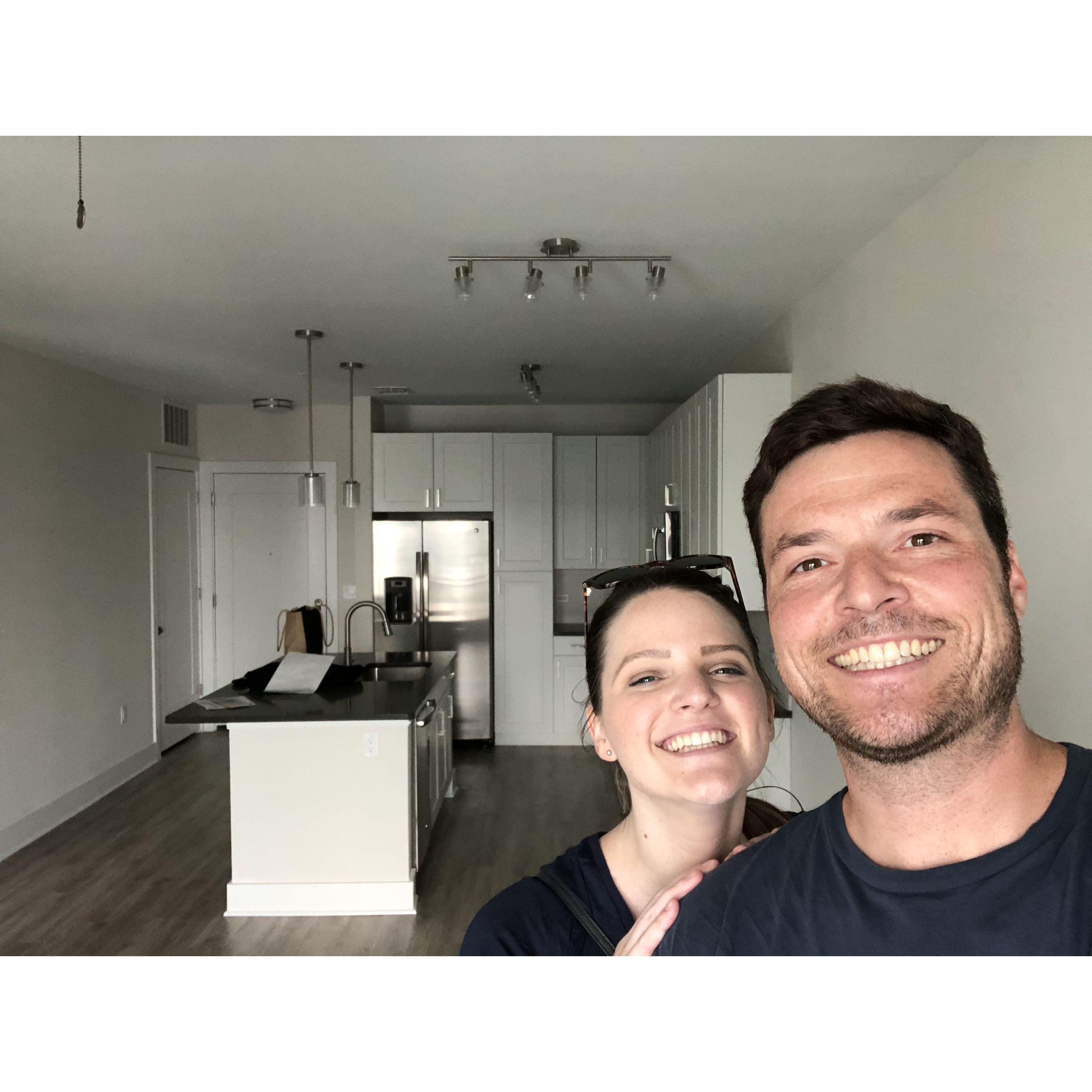 Our first apartment together!