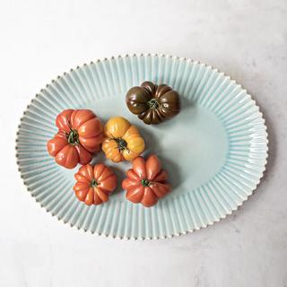 Pearl Aqua Oval Platter