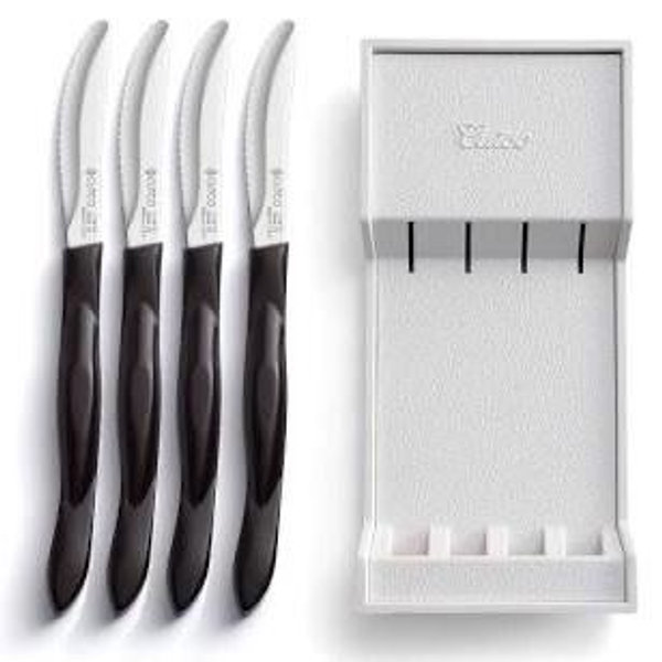 CUTCO #1865 set of 4 Black (Classic) Model 1759 Table Knives in CUTCO box