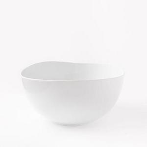 Organic Shaped Tall Bowl, White