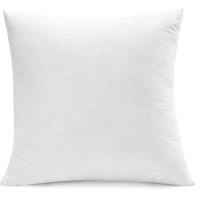SNUG&COZY Luxury Goose Down Feather Pillow Inserts - 28x28IN, Double Layered Down-Proof Design, Ultra-Soft Cover, High Fill Weight, Pack of 1, White