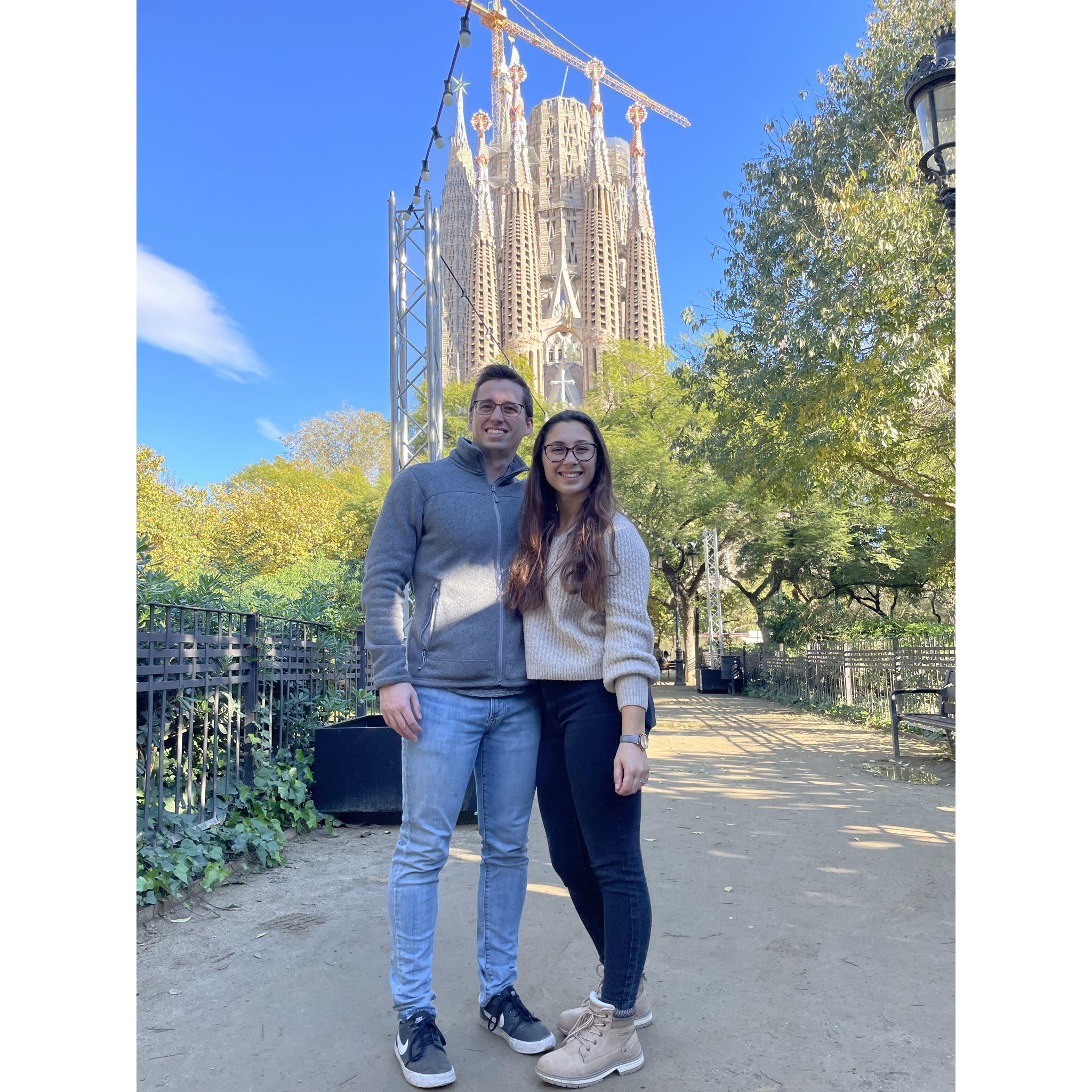 And she gets to cross off a long-standing bucket list item-La Sagrada Familia!