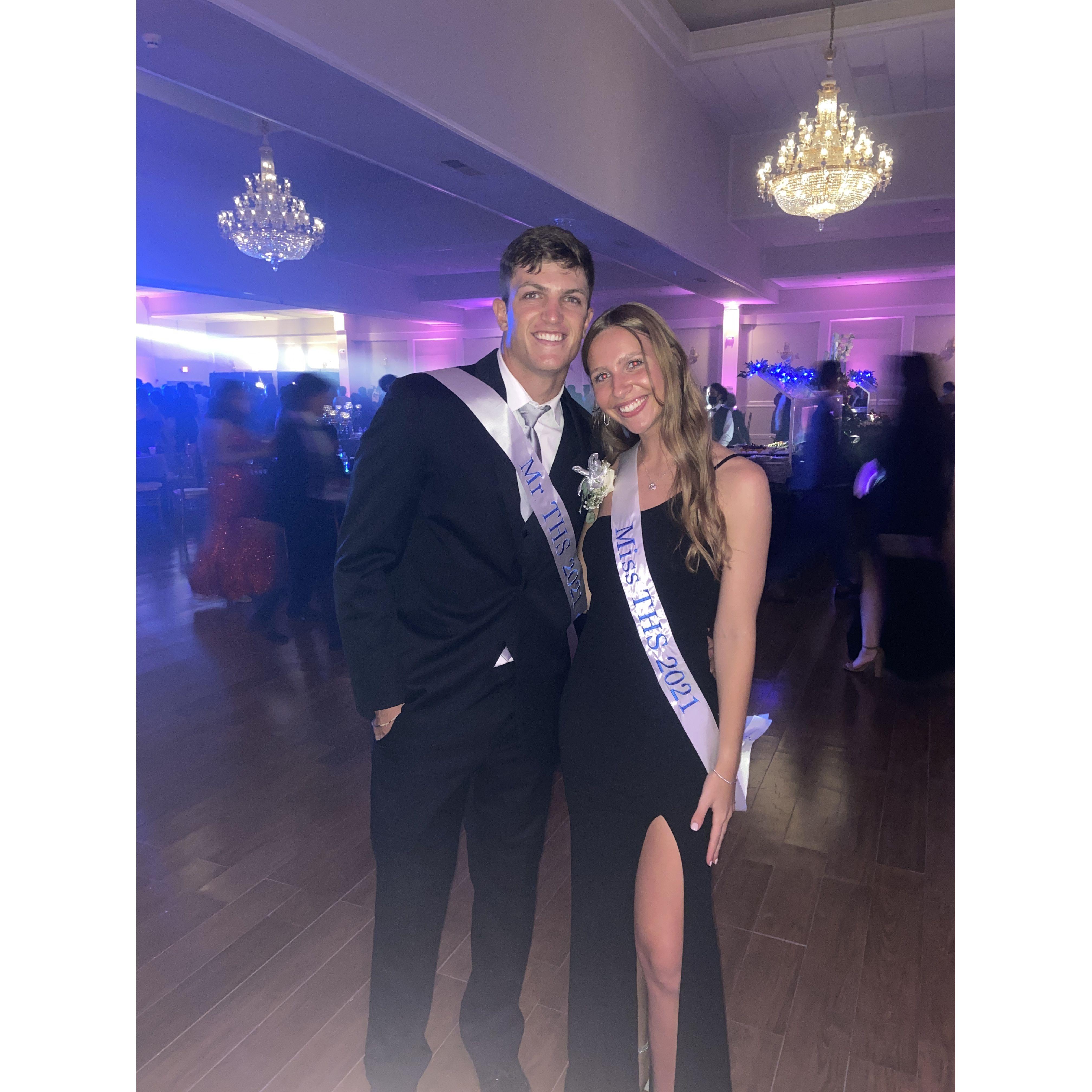 Mr. and Mrs. THS at PROM!
