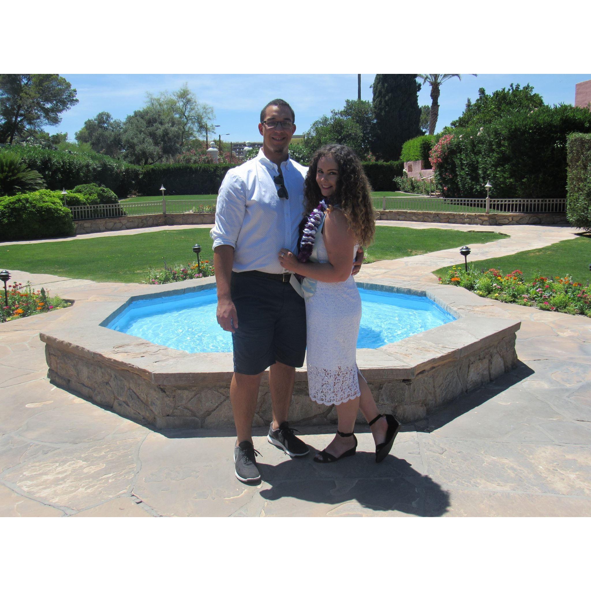 Celebrating Jenna's graduation from the University of Arizona, Nicks first time meeting Jenna's parents