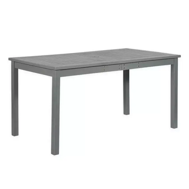 Forest Gate Arvada Acacia Wood Outdoor Dining Table in Grey Wash