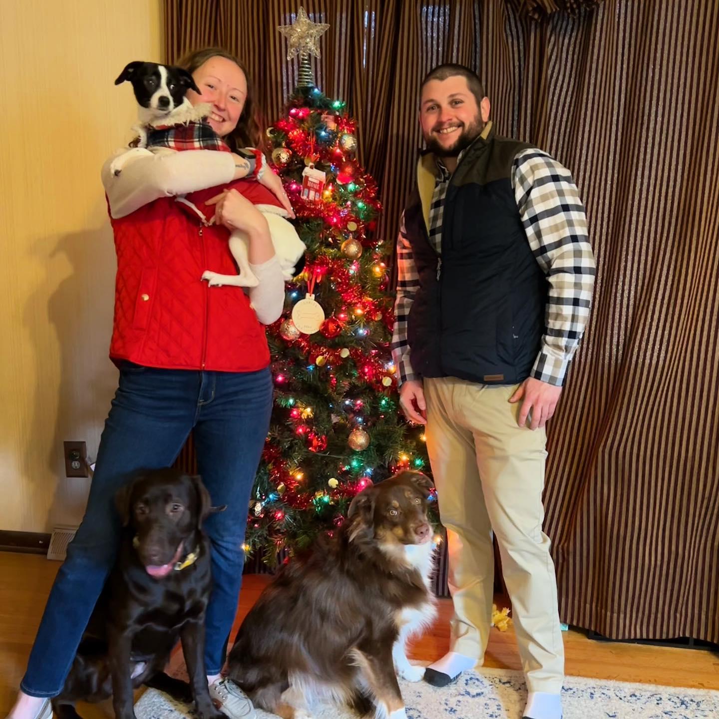 Our first Christmas in our New House, as an engaged couple!