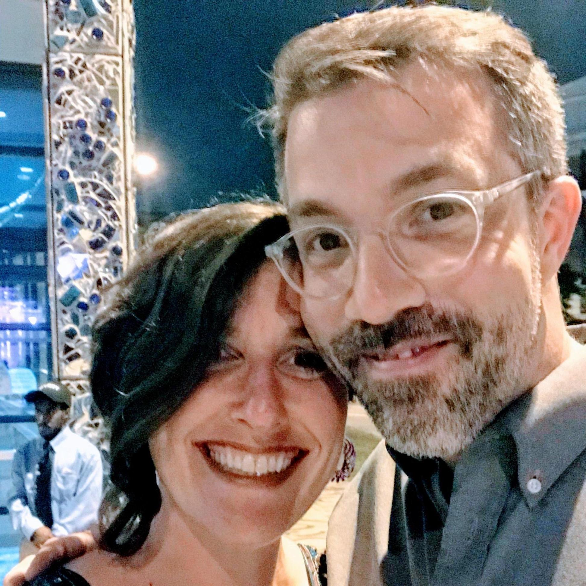 at AVAM's Preview Party, Oct 2017 when Matt met Margaret's mom for the first time