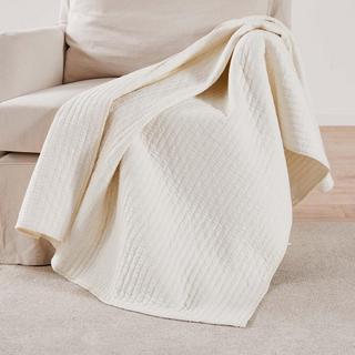 Cross Stitch Quilted Throw