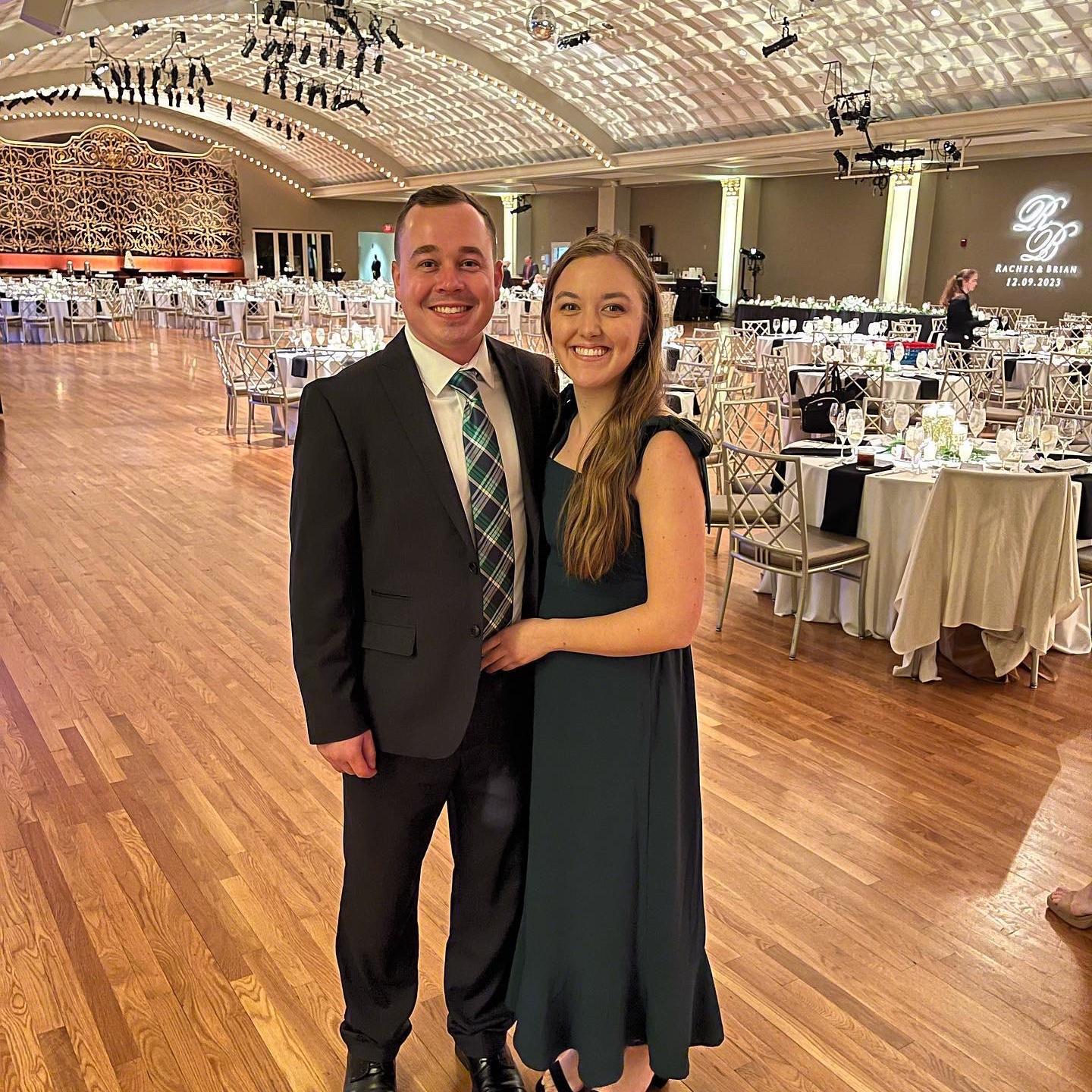 Our first wedding we attended together, Megan's cousins, Brian and Rachel. Fun fact, they also met in their run club!