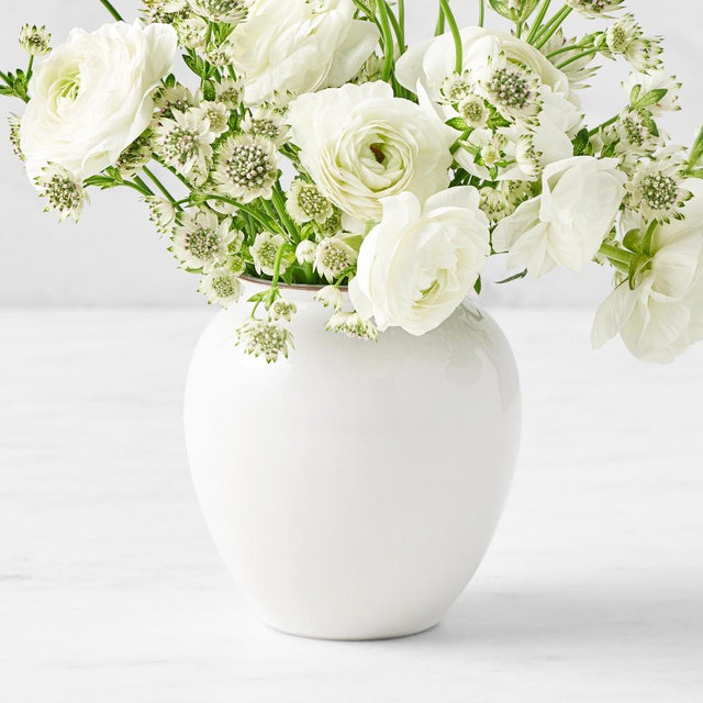 Provençal Small Vase, White