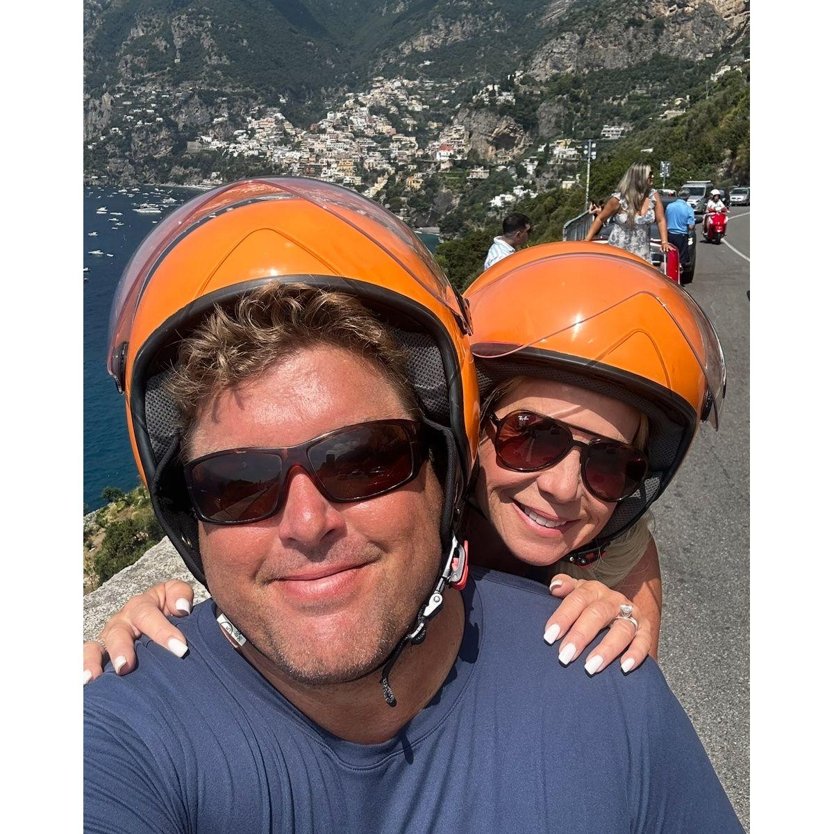 This is complete trust as Brad drove us through the Amalfi Coast.