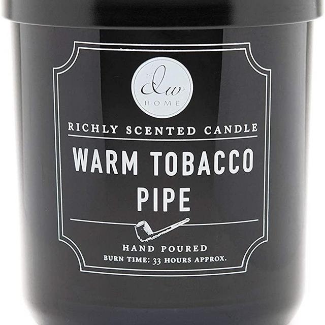 DW Home Richly Scented Warm Tobacco Pipe Candle 9.69 OzIn Glass