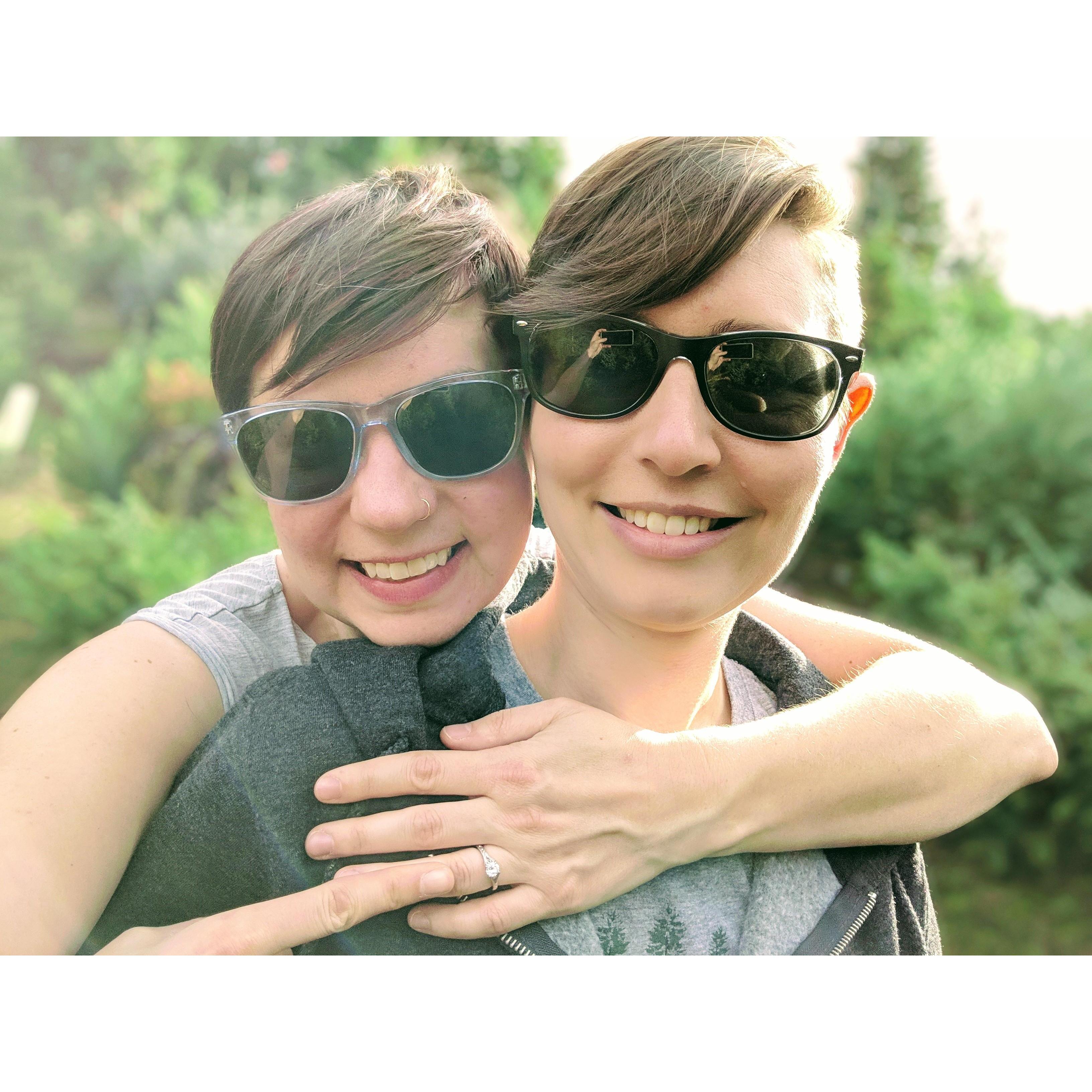 When Amy proposed to me on a sunny day at the Christmas tree farm in California