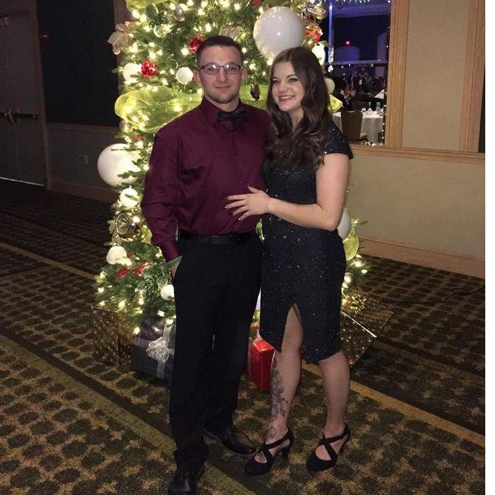His first Command Christmas Party, 2017.