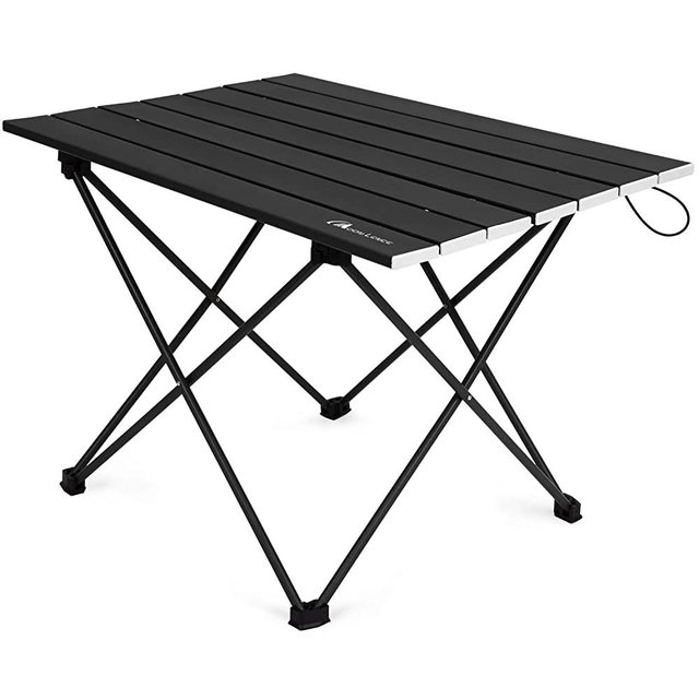 Moon Lence Folding Outdoor Aluminum Camping Table Portable Ultralight Compact Backpacking Travel Table for Beach, Picnics, Hiking