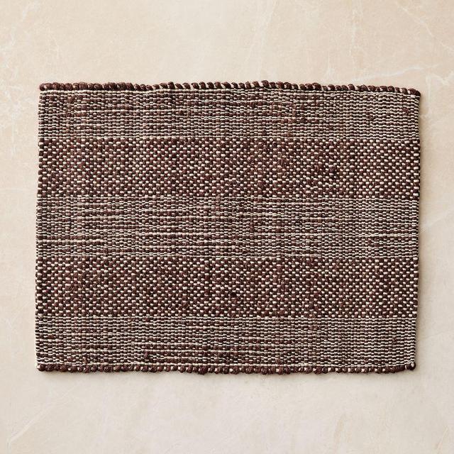 Chunky Textured Placemats, Chestnut, Set of 4