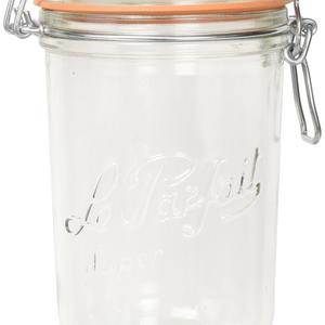 2 Le Parfait Super Terrines - Wide Mouth French Glass Preserving Jars - Zero Waste Packaging (2, 1000ml - 32oz - Quart)