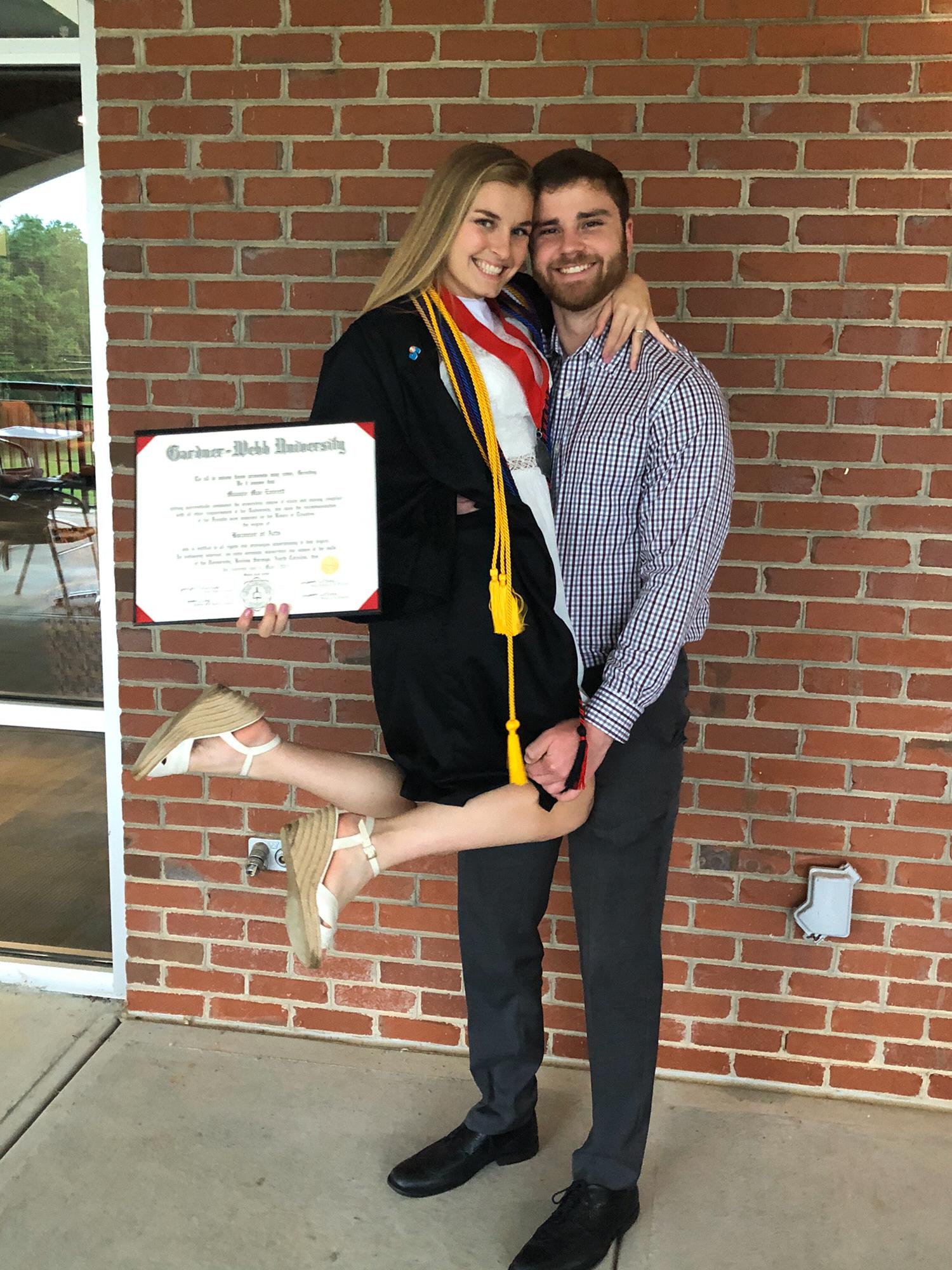 Maggie's graduation, BS in Marketing and BA in Public relations - May 2019