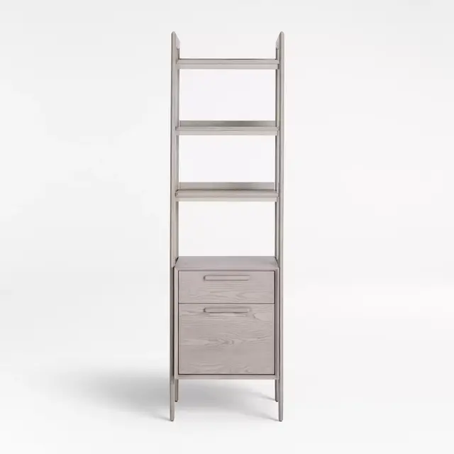 Tate Stone Bookcase File Cabinet
