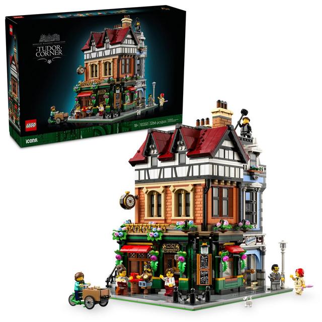 LEGO Icons Tudor Corner Building Kit for Adults 10350