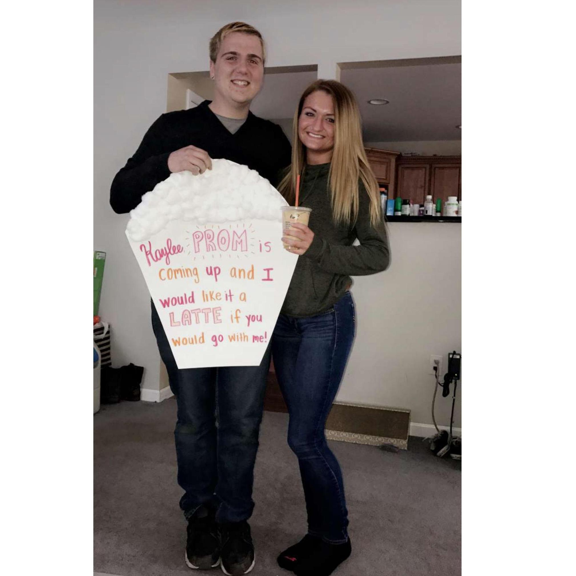 When Dan asked me to prom :)