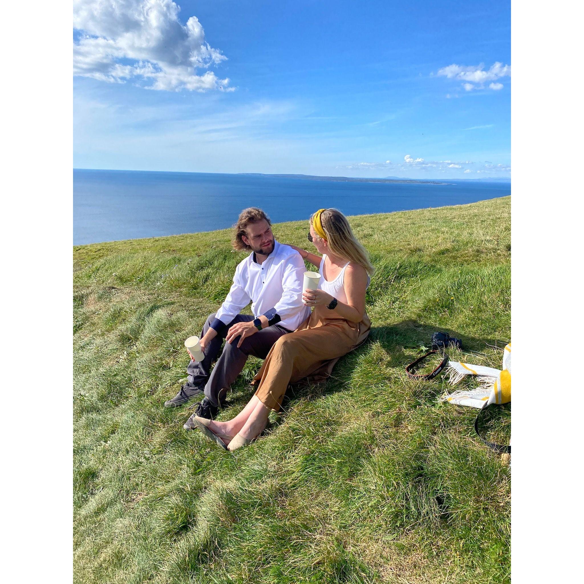 Post engagement, enjoying the view :)
