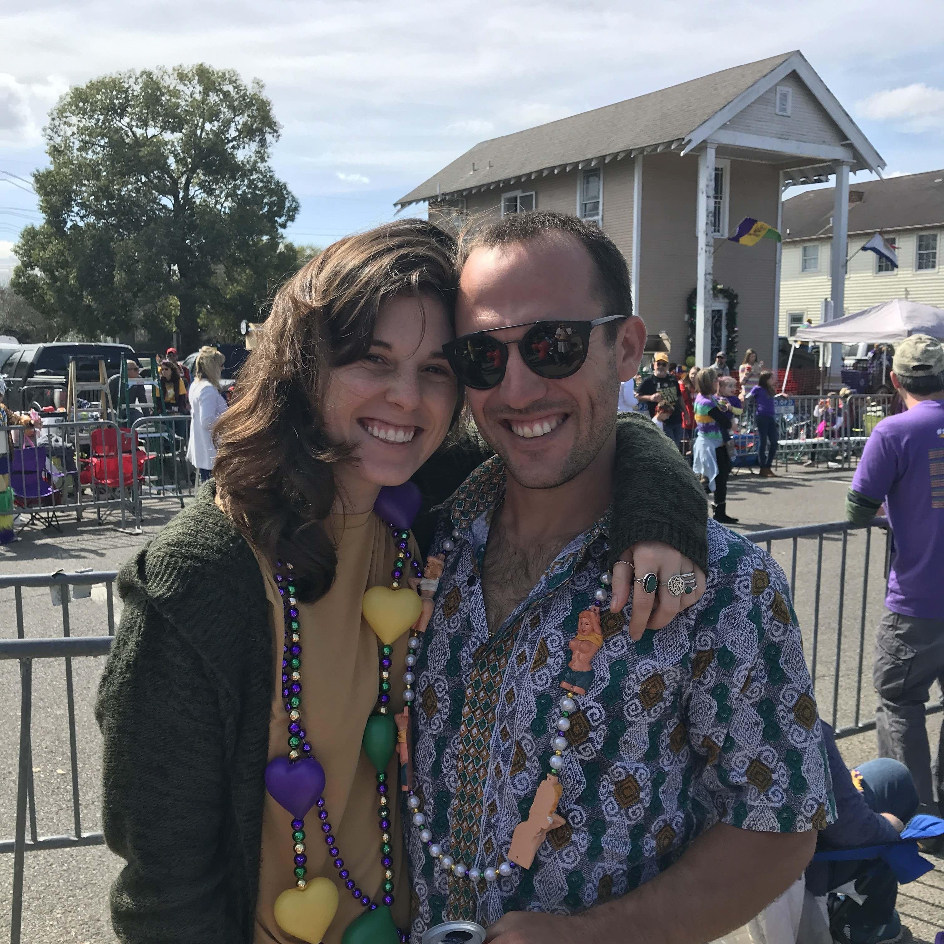 Our first Mardi Gras together!
