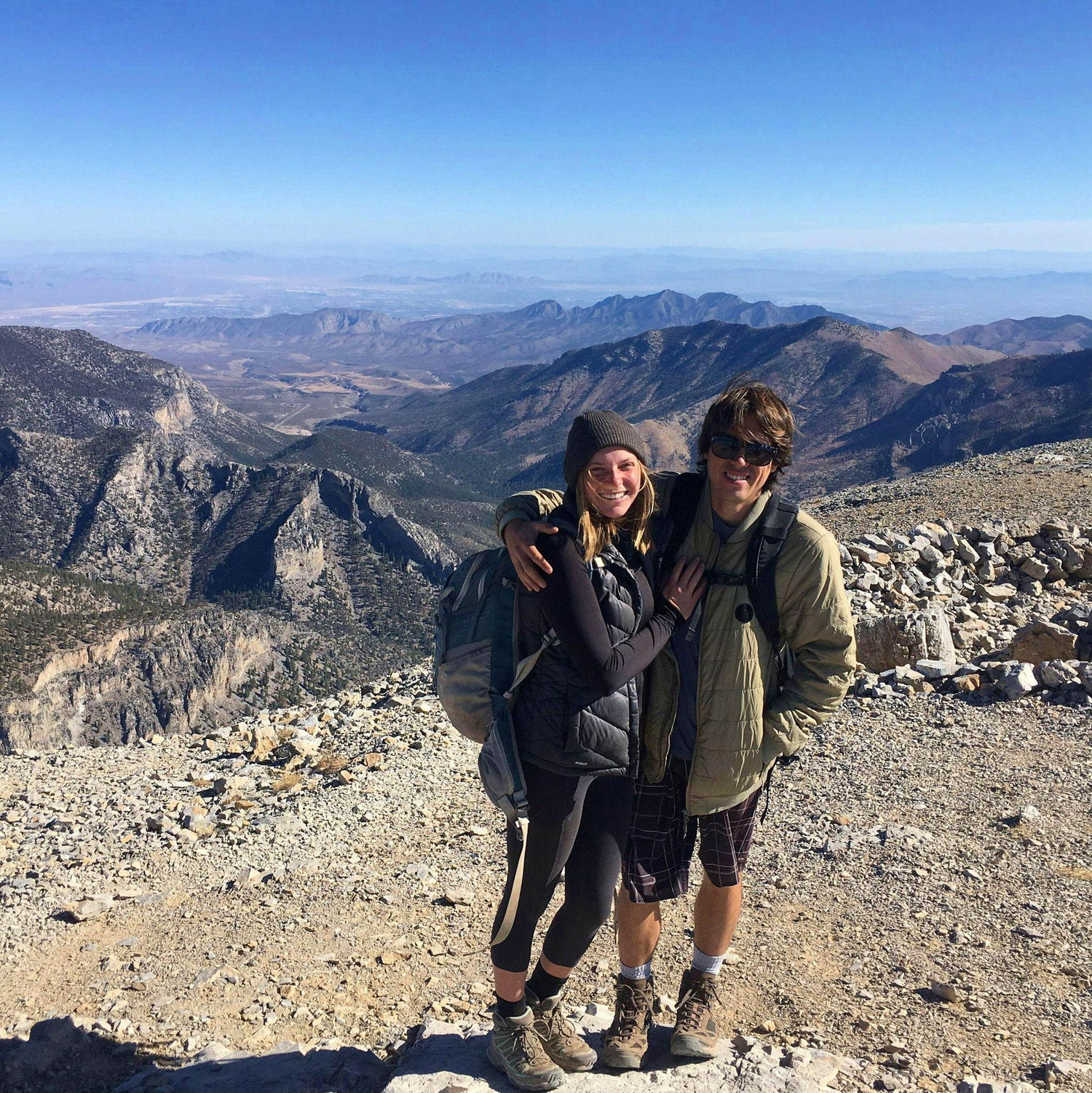 The view from hiking to the top of Mount Charleston, the tallest peak in the spring mountains just outside of Las Vegas from our time living down there