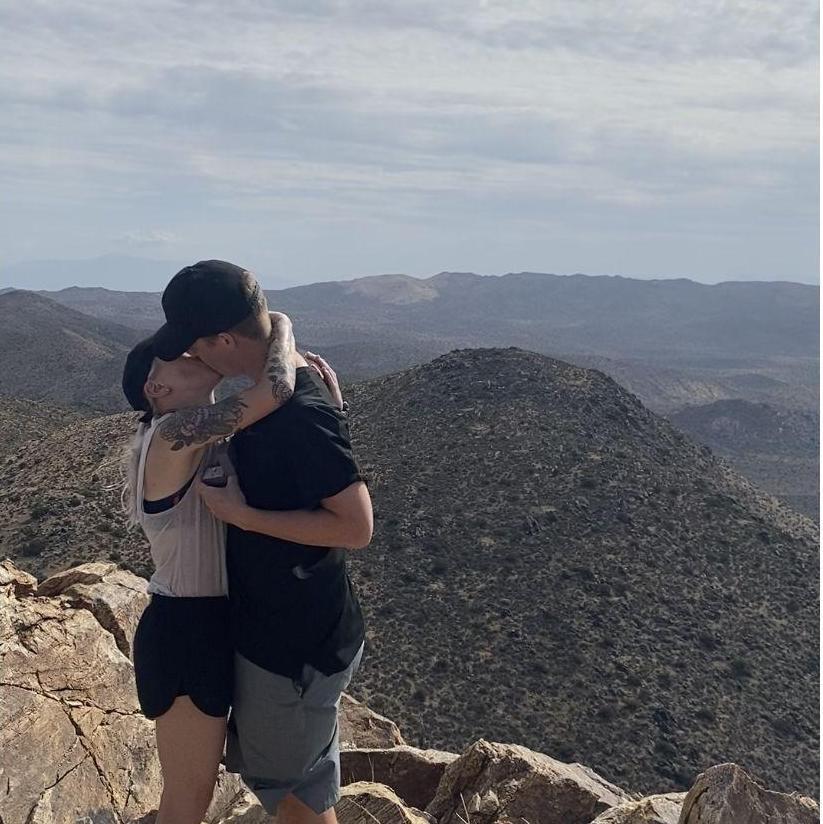 Perfect day and a perfect moment at Joshua Tree!