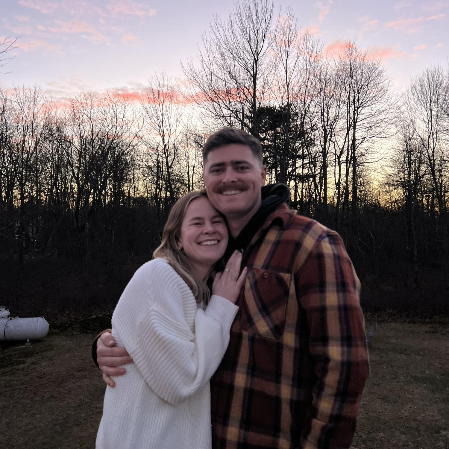 Spending time with Allie's friends in the Poconos.